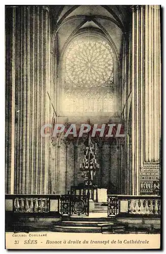 Cartes postales Sees Rosace a Droite Du Transept de la Cathedrale