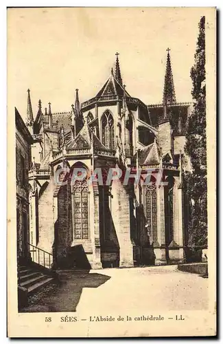 Cartes postales Sees L Abside de la Cathedrale