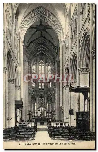 Cartes postales Sees Interieur de la Cathedrale