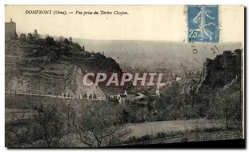 Cartes postales Domfront Vue Prise Du Tertre Chapon