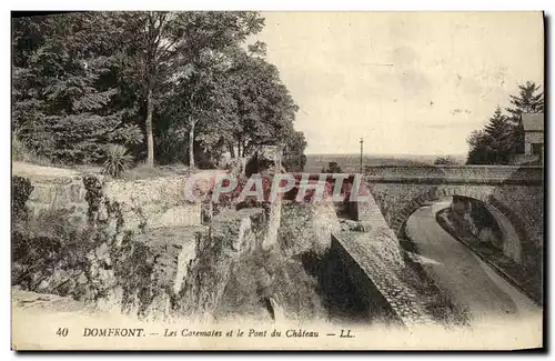 Ansichtskarte AK Domfront Les Casemates Et Le Pont Du Chateau