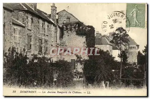 Cartes postales Domfront Les Anciens Remparts Du Chateau