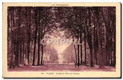 Cartes postales Flers Entree Du Parc Chateau