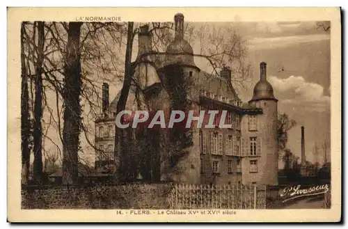 Cartes postales Flers Le Chateau 15 et 16eme