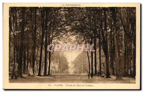 Cartes postales Flers Entree Du Parc Du Chateau
