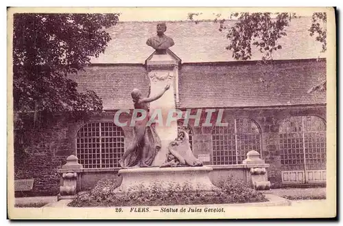 Cartes postales Flers Statue De Jules Gevelot