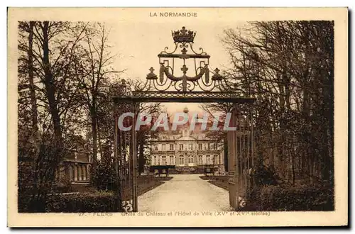 Cartes postales Flers Grille du Chateau Et L Hotel De Ville