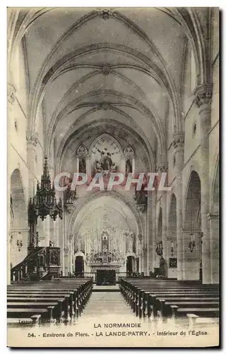 Ansichtskarte AK Environs de Flers La Lande Patry Interieur De L Eglise