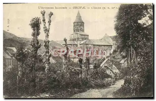 Ansichtskarte AK L Auvergne Orcival L Eglise