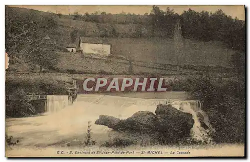 Ansichtskarte AK Environs de St Jean Pied De Port L Eglise St Michel La Cascade