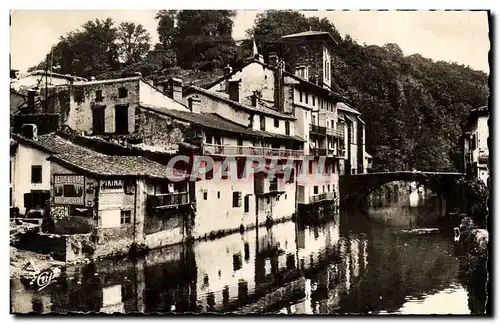 Cartes postales moderne St Jean Pied De Port Vieilles Maisons Sur La Nive Et Le Pont D Espagne