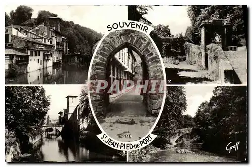 Moderne Karte St Jean Pied De Port Souvenir