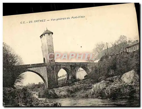 Cartes postales Orthez Vue Generale du Pont Vieux