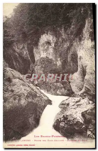 Cartes postales Laruns Route Des Eaux Chaudes Gouffre du Gave