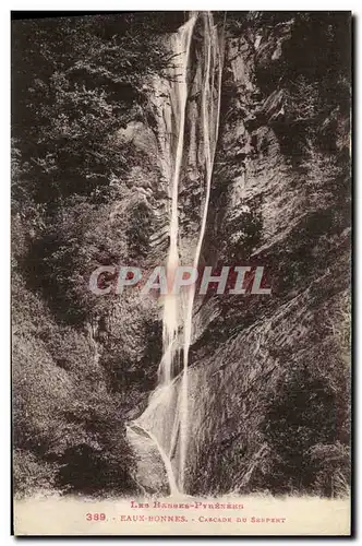 Cartes postales Eaux Bonnes Cascade Du Serpent