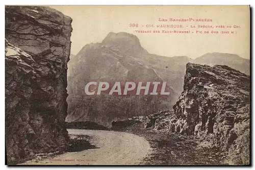 Ansichtskarte AK Col D Aubisque La breche Pres du col versant des Eaux bonnes Pic du Ger