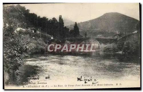 Ansichtskarte AK Bidarray La Nive Le Vieux Pont Romain et Le Mont Gakueta