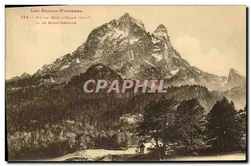 Ansichtskarte AK Les Basses Pyrenees Pic Du Midi D Ossau Vu De Bioue Ahtique