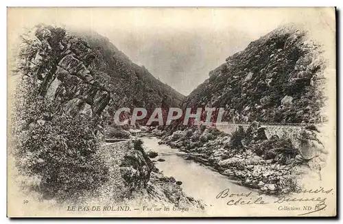 Cartes postales Le Pas De Roland Vue Sur Les Gorges