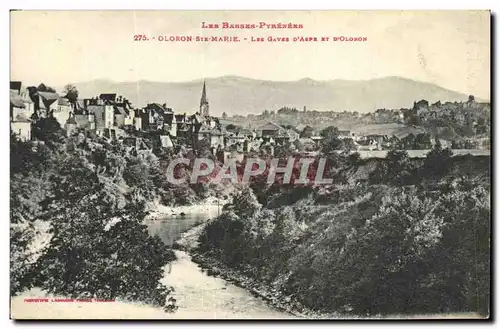 Cartes postales Oloron Ste Marie Les Gaves D Aspe Et D Oloron