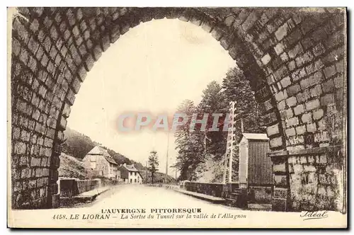 Cartes postales Le Lioran La Sortie Du Tunnel Sur La Vallee de L Allagnon