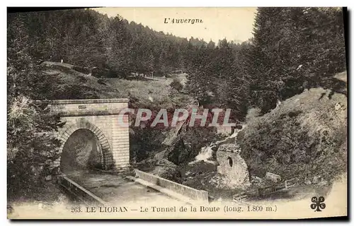 Ansichtskarte AK Le Lioran Le Tunnel De La Route