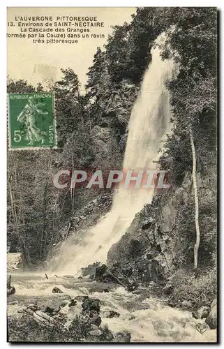 Ansichtskarte AK Environs De Saint Nectaire La Cascade Des Granges Formee Par La Couze