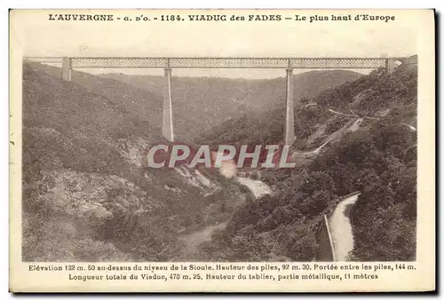 Cartes postales Viaduc Des Fades Le Plus Haut D Europe