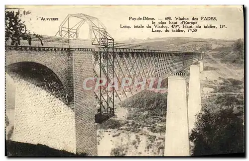 Ansichtskarte AK L Auvergne Viaduc des Fades Le Geant D Europe