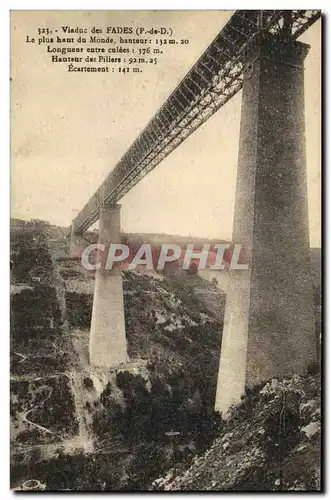 Ansichtskarte AK L Auvergne Viaduc des Fades Le Plus Haut du Monde