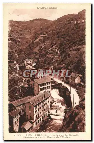 Cartes postales Thiers Gorges De La Durolle Panorama Sur Le Creux De L Enter