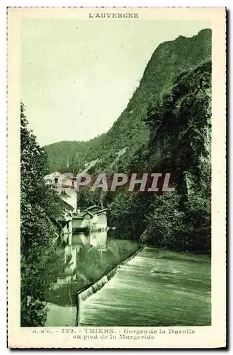 Cartes postales Thiers Gorges De La Durolle au Pied De La Margeride