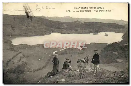 Cartes postales Bords De Lac Chambon Vue d ensemble