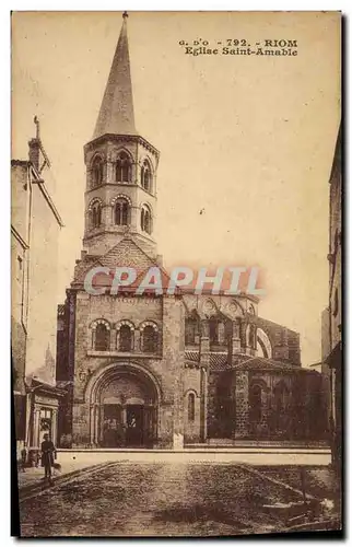 Cartes postales Riom Eglise Saint Amable