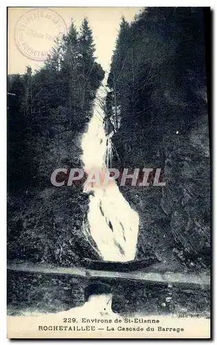 Ansichtskarte AK Environs De St Etienne Rochetailllee La Cascade du Barrage