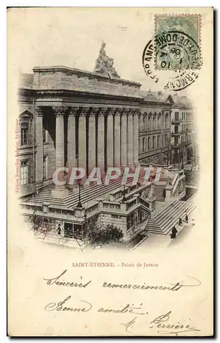 Cartes postales Saint Etienne Palais de justice