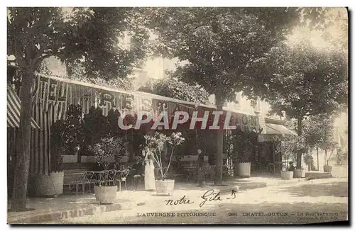 Cartes postales ChatelGuyon La restauration Restaurant