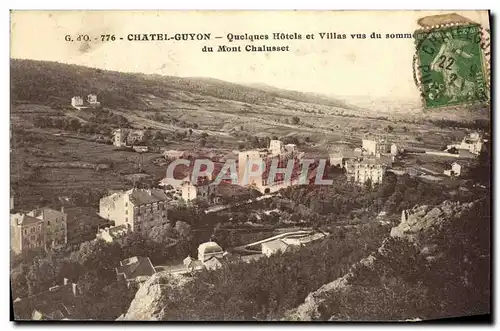 Cartes postales ChatelGuyon Quelques Hotels et Villas Vus De Sommet du Mont Chalusset