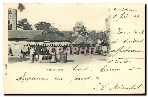 Cartes postales Chatel Guyon Buvette Deval