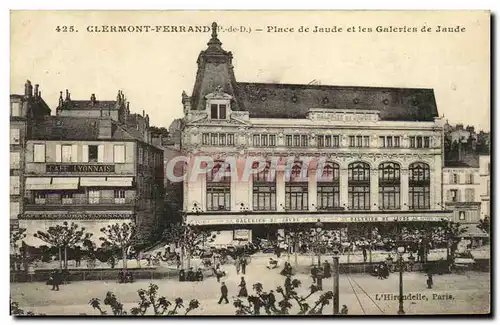 Ansichtskarte AK Clermont Ferrand Place de Jaude et Les Galeries De Jaude Credit Lyonnais