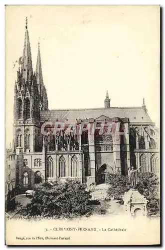 Cartes postales Clermont Ferrand La Cathedrale