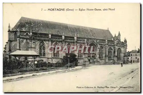 Ansichtskarte AK Mortagne Eglise Notre Dame Cote Nord