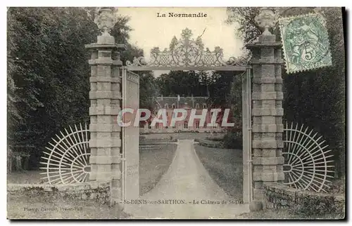 Cartes postales St Denis Sur Sarthon Le Chateau De St Denis