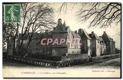 Cartes postales Carrouges Le Chateau Vue d Ensemble