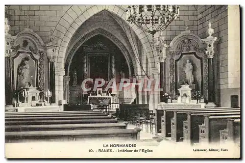 Cartes postales Ranes Interieur de L Eglise