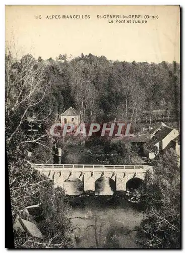 Cartes postales Alpes Mancelles St Ceneri Le Gerei Le Pont Et L usine