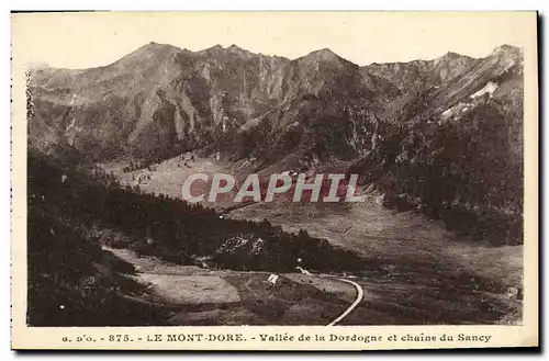 Ansichtskarte AK Le Mont Dore Vallee de la Dordogne et Chaine du Sancy