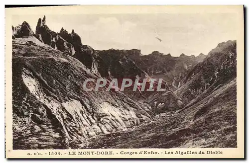 Ansichtskarte AK Le Mont Dore Gorges d Enter Les Aiguilles Du Diable