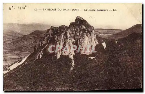 Ansichtskarte AK Environs du Mont Dore La Roche Sanadoire