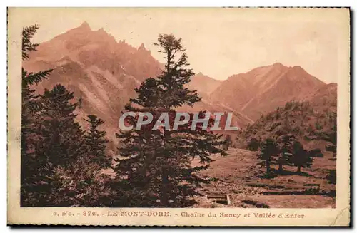 Ansichtskarte AK Le Mont Dore Chaine du Sancy et Vallee D Enfer